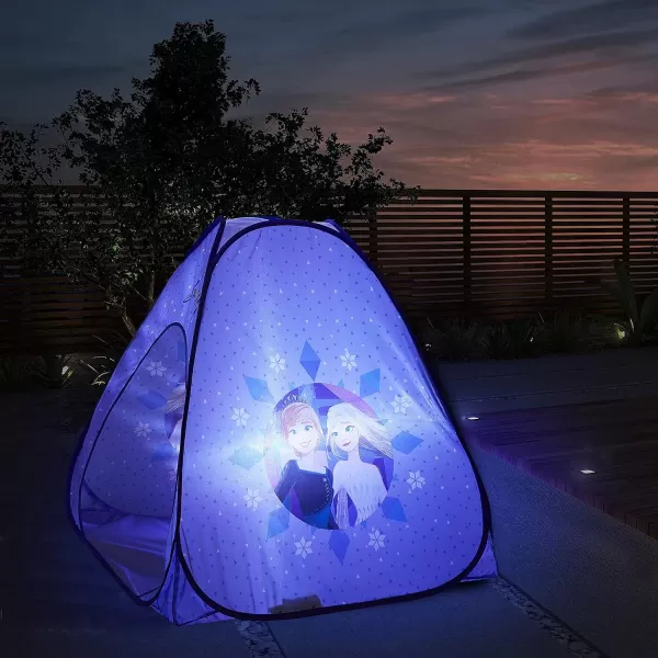 Disney Mickey Mouse 3 Piece Slumber Set with Kids Indoor Outdoor UPF 30+ Pop Up Play Tent with Pillow and Flashlight
