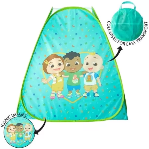 Disney Mickey Mouse 3 Piece Slumber Set with Kids Indoor Outdoor UPF 30+ Pop Up Play Tent with Pillow and Flashlight