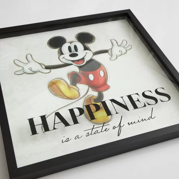 Idea Nuova Disney Mickey Mouse Childrens Dual Layer Wall Hanging Art Décor,16"x16"
