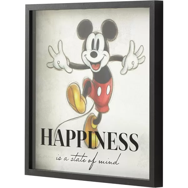 Idea Nuova Disney Mickey Mouse Childrens Dual Layer Wall Hanging Art Décor,16"x16"