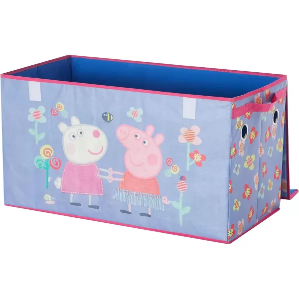 Idea Nuova Marvel Spiderman Collapsible Children’s Toy Storage Trunk, Durable with Soft Lid, 28.5" Wx14.5"x16", Spiderman Blue