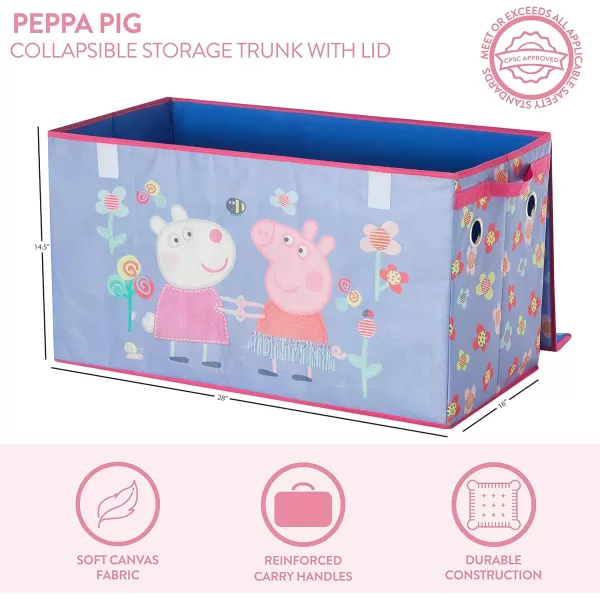Idea Nuova Marvel Spiderman Collapsible Children’s Toy Storage Trunk, Durable with Soft Lid, 28.5" Wx14.5"x16", Spiderman Blue
