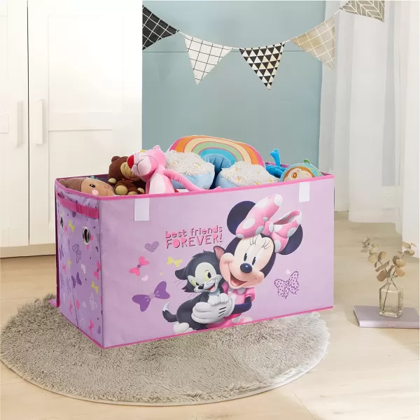 Idea Nuova Marvel Spiderman Collapsible Children’s Toy Storage Trunk, Durable with Soft Lid, 28.5" Wx14.5"x16", Spiderman Blue