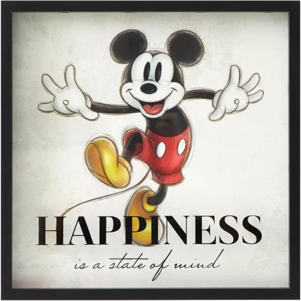 Idea Nuova Disney Mickey Mouse Childrens Dual Layer Wall Hanging Art Décor,16"x16"