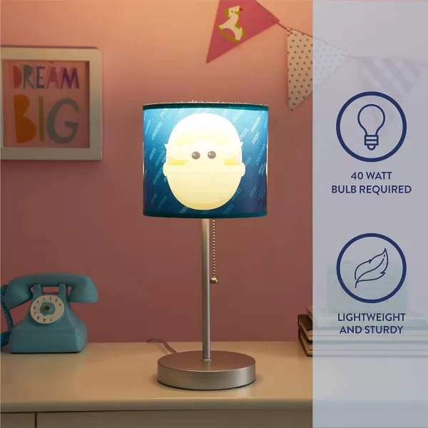 Idea Nuova Peppa Pig Stick Table Kids Lamp with Pull Chain, Themed Printed Decorative Shade