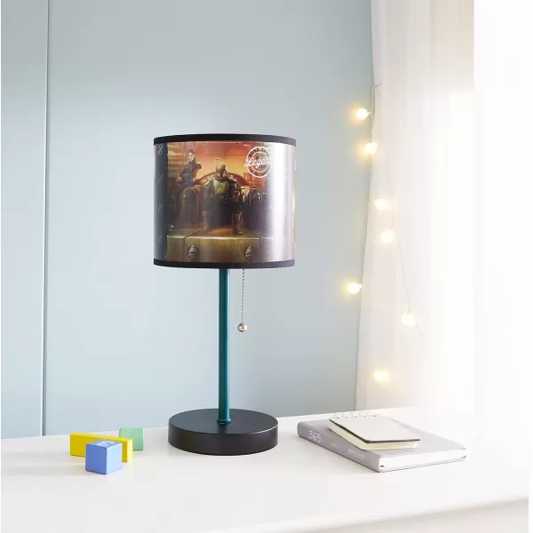 Idea Nuova Peppa Pig Stick Table Kids Lamp with Pull Chain, Themed Printed Decorative Shade