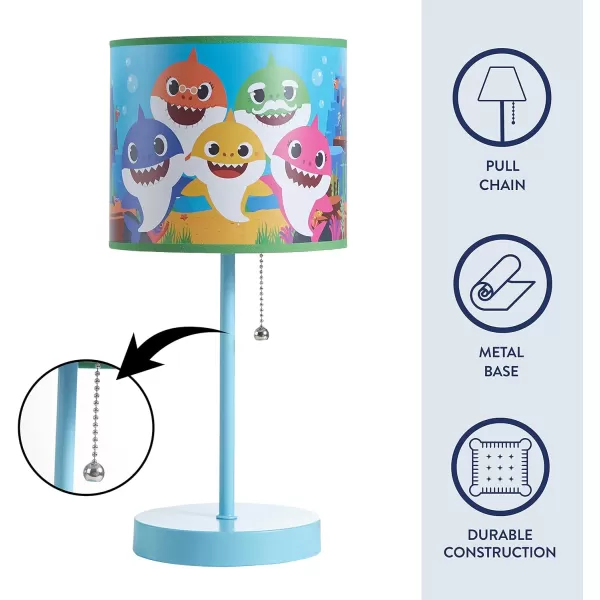 Idea Nuova Peppa Pig Stick Table Kids Lamp with Pull Chain, Themed Printed Decorative Shade