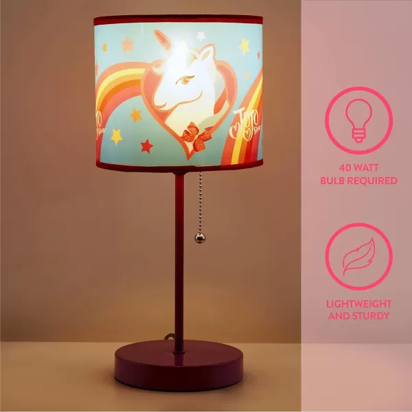 Idea Nuova Peppa Pig Stick Table Kids Lamp with Pull Chain, Themed Printed Decorative Shade