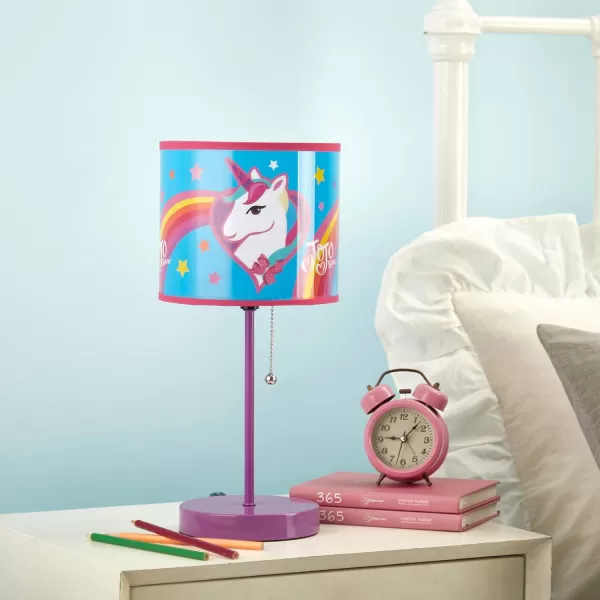 Idea Nuova Peppa Pig Stick Table Kids Lamp with Pull Chain, Themed Printed Decorative Shade