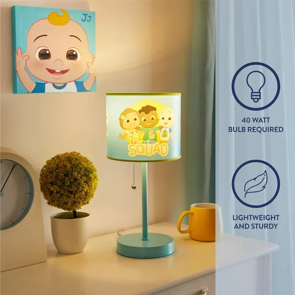 Idea Nuova Peppa Pig Stick Table Kids Lamp with Pull Chain, Themed Printed Decorative Shade