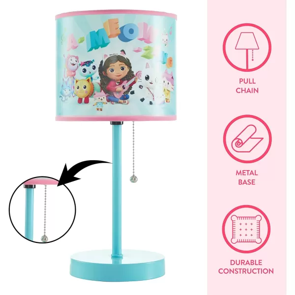 Idea Nuova Peppa Pig Stick Table Kids Lamp with Pull Chain, Themed Printed Decorative Shade