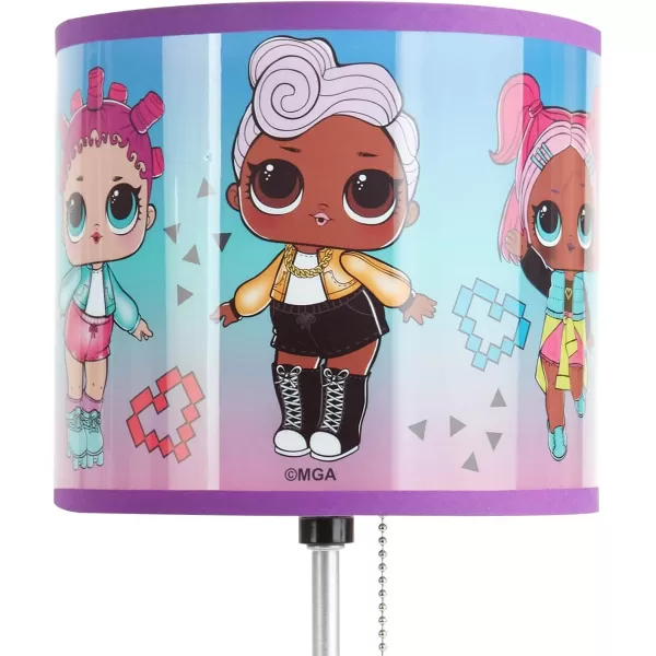 Idea Nuova Peppa Pig Stick Table Kids Lamp with Pull Chain, Themed Printed Decorative Shade