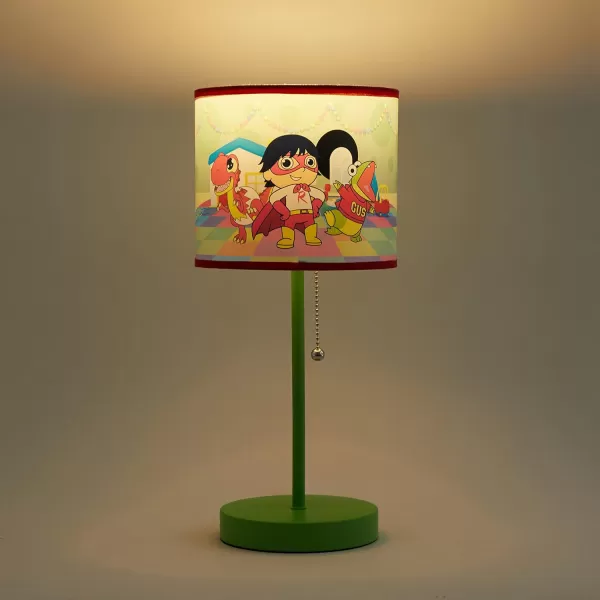 Idea Nuova Peppa Pig Stick Table Kids Lamp with Pull Chain, Themed Printed Decorative Shade