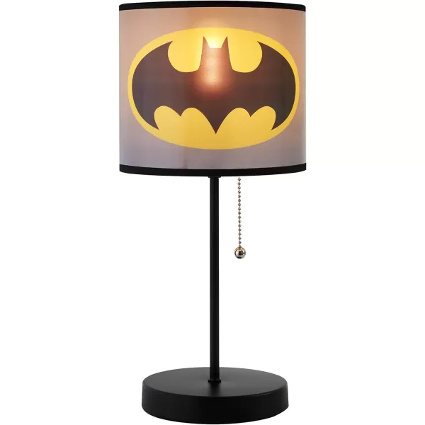 Idea Nuova Peppa Pig Stick Table Kids Lamp with Pull Chain, Themed Printed Decorative Shade
