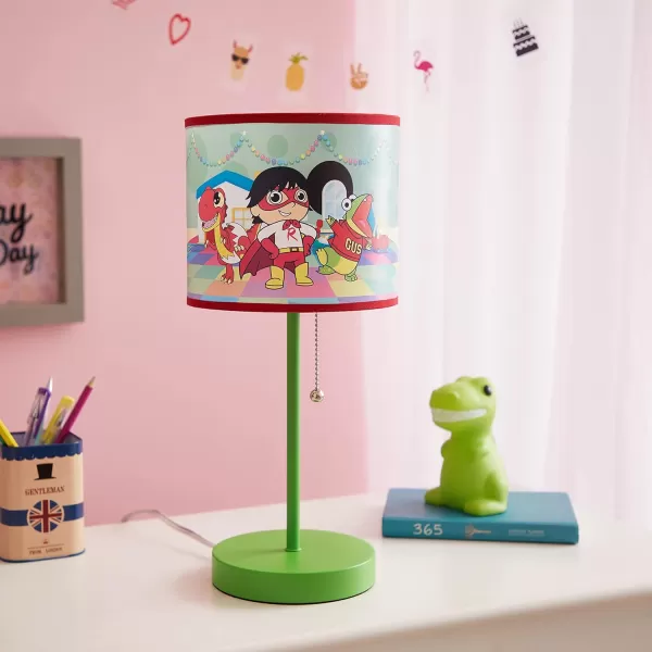 Idea Nuova Peppa Pig Stick Table Kids Lamp with Pull Chain, Themed Printed Decorative Shade