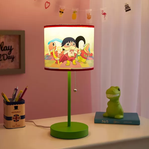 Idea Nuova Peppa Pig Stick Table Kids Lamp with Pull Chain, Themed Printed Decorative Shade