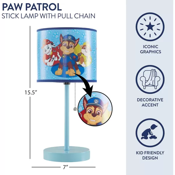 Idea Nuova Peppa Pig Stick Table Kids Lamp with Pull Chain, Themed Printed Decorative Shade