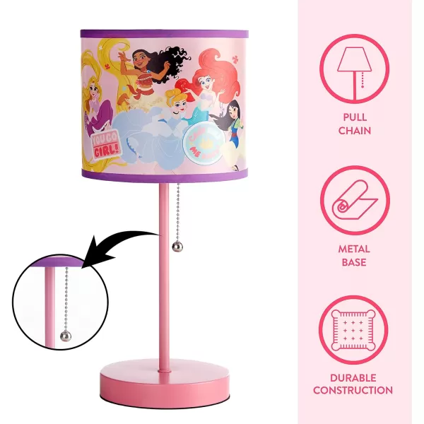 Idea Nuova Peppa Pig Stick Table Kids Lamp with Pull Chain, Themed Printed Decorative Shade