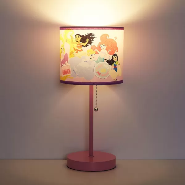 Idea Nuova Peppa Pig Stick Table Kids Lamp with Pull Chain, Themed Printed Decorative Shade