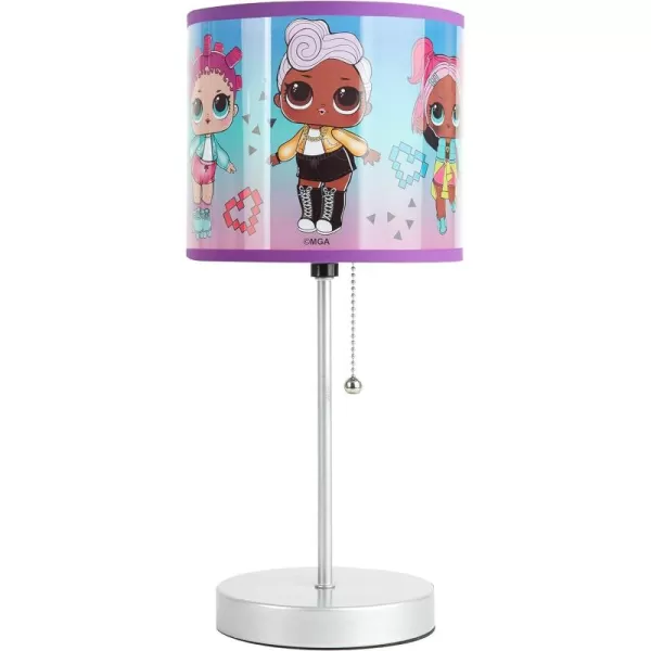 Idea Nuova Peppa Pig Stick Table Kids Lamp with Pull Chain, Themed Printed Decorative Shade