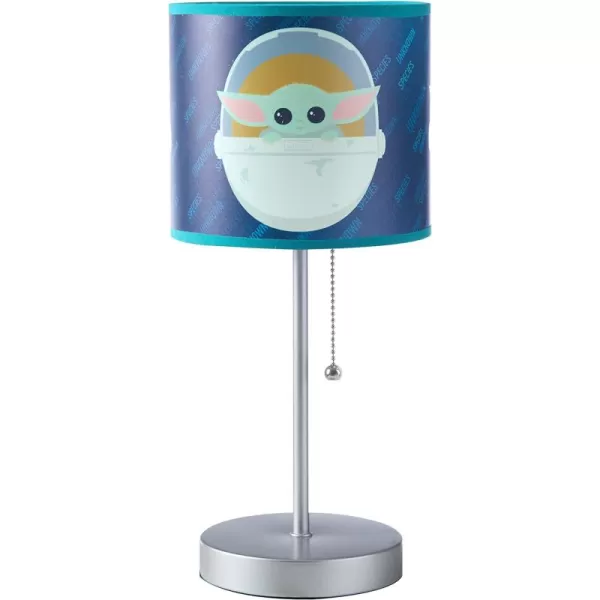 Idea Nuova Peppa Pig Stick Table Kids Lamp with Pull Chain, Themed Printed Decorative Shade