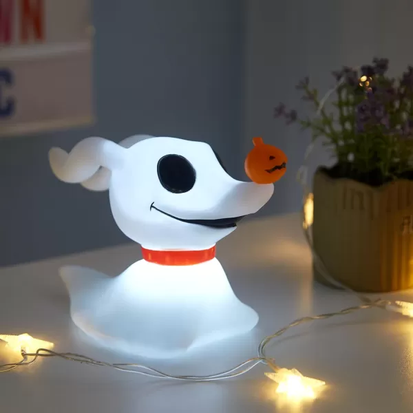Idea Nuova Disney Nightmare Before Christmas Zero Figural LED Novelty Table Top Mood Light, 8" H x 9" L