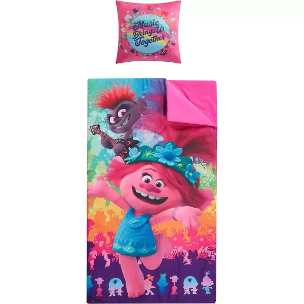 Idea Nuova JoJo Siwa 3 Piece Set with Sleeping Bag, Dec Pillow and Collapsible Storage Cube, Ages 3+,Kids