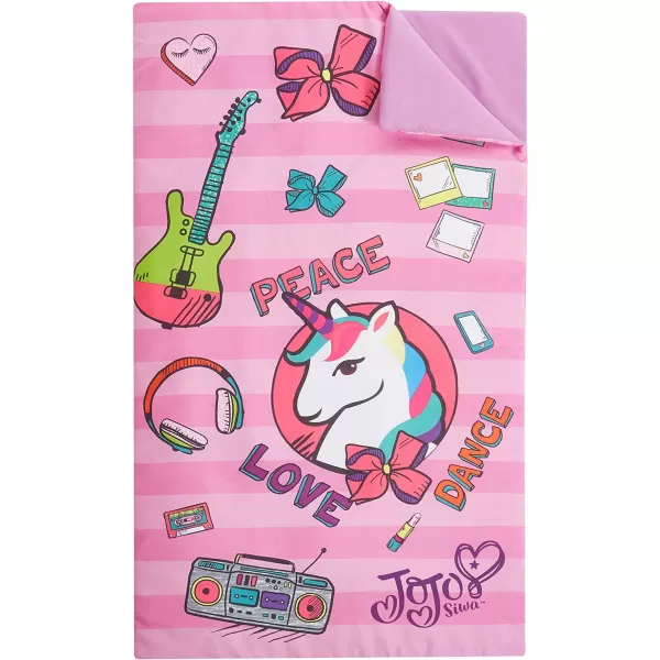 Idea Nuova JoJo Siwa 3 Piece Set with Sleeping Bag, Dec Pillow and Collapsible Storage Cube, Ages 3+,Kids