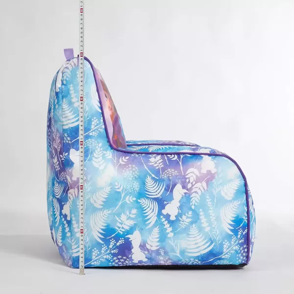 imageIdea Nuova PJ Mask Toddler Nylon Bean Bag Chair with Piping ampamp Top Carry Handle NK570401 MediumFrozen 2 Purple