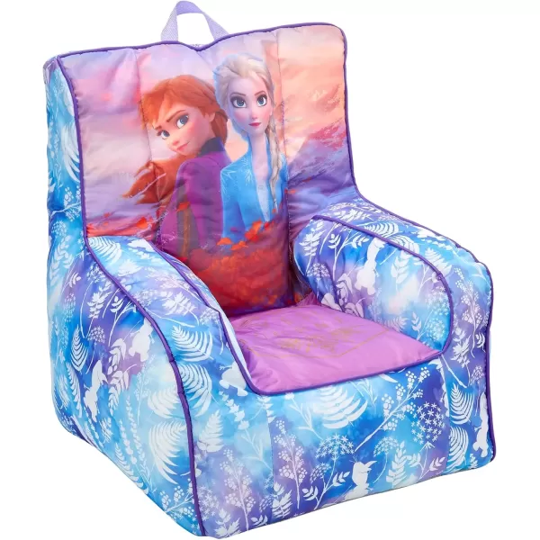 imageIdea Nuova PJ Mask Toddler Nylon Bean Bag Chair with Piping ampamp Top Carry Handle NK570401 MediumFrozen 2 Purple