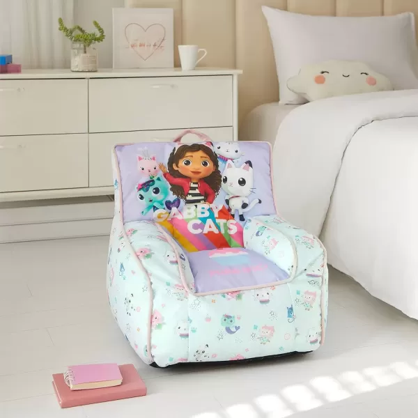 imageIdea Nuova PJ Mask Toddler Nylon Bean Bag Chair with Piping ampamp Top Carry Handle NK570401 MediumGabbys Dollhouse
