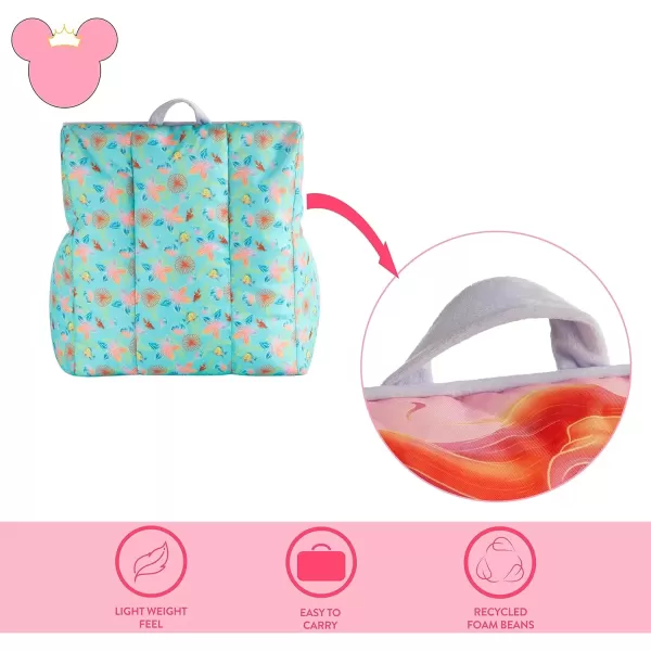 imageIdea Nuova PJ Mask Toddler Nylon Bean Bag Chair with Piping ampamp Top Carry Handle NK570401 MediumLittle Mermaid