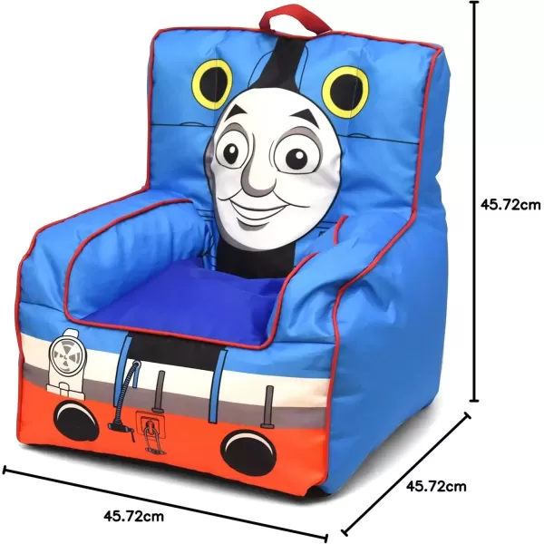 imageIdea Nuova PJ Mask Toddler Nylon Bean Bag Chair with Piping ampamp Top Carry Handle NK570401 MediumThomas