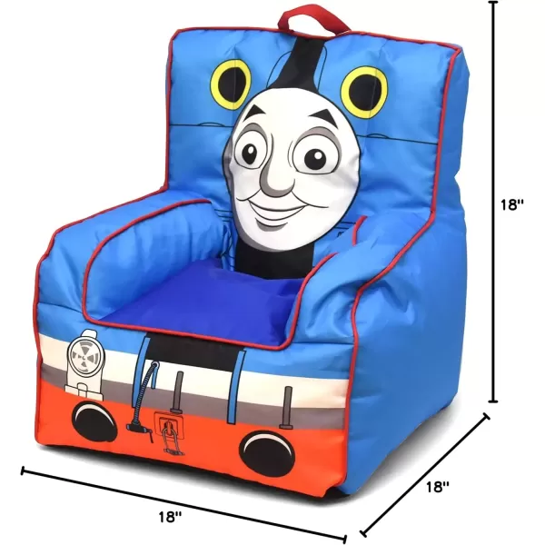imageIdea Nuova PJ Mask Toddler Nylon Bean Bag Chair with Piping ampamp Top Carry Handle NK570401 MediumThomas