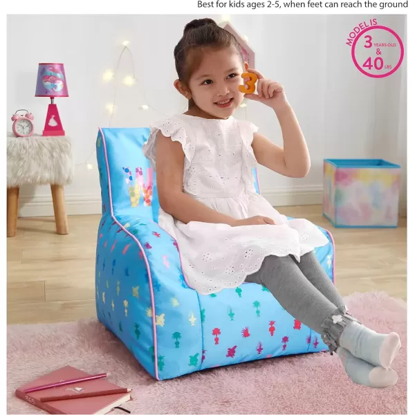 imageIdea Nuova PJ Mask Toddler Nylon Bean Bag Chair with Piping ampamp Top Carry Handle NK570401 MediumTrolls