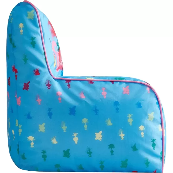 imageIdea Nuova PJ Mask Toddler Nylon Bean Bag Chair with Piping ampamp Top Carry Handle NK570401 MediumTrolls