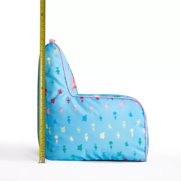 imageIdea Nuova PJ Mask Toddler Nylon Bean Bag Chair with Piping ampamp Top Carry Handle NK570401 MediumTrolls