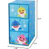 imageIdea Nuova PJ Mask 3 Drawer Soft Storage Unit with Poly Canvas FrameBaby Shark
