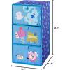 imageIdea Nuova PJ Mask 3 Drawer Soft Storage Unit with Poly Canvas FrameBlues Clues