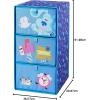 imageIdea Nuova PJ Mask 3 Drawer Soft Storage Unit with Poly Canvas FrameBlues Clues