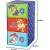 imageIdea Nuova PJ Mask 3 Drawer Soft Storage Unit with Poly Canvas FramePaw Patrol