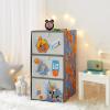 imageIdea Nuova PJ Mask 3 Drawer Soft Storage Unit with Poly Canvas FrameSpace Jam