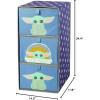 imageIdea Nuova PJ Mask 3 Drawer Soft Storage Unit with Poly Canvas FrameStar Wars  the Mandalorian