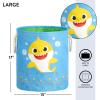 imageIdea Nuova PJ Mask 3 Piece Multi Size Fabric Nestable Toy Storage Basket Set with Rope Carry HandlesBaby Shark