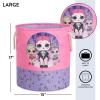 imageIdea Nuova PJ Mask 3 Piece Multi Size Fabric Nestable Toy Storage Basket Set with Rope Carry HandlesLol Surprise