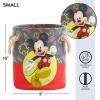 imageIdea Nuova PJ Mask 3 Piece Multi Size Fabric Nestable Toy Storage Basket Set with Rope Carry HandlesMickey Mouse