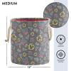 imageIdea Nuova PJ Mask 3 Piece Multi Size Fabric Nestable Toy Storage Basket Set with Rope Carry HandlesMickey Mouse