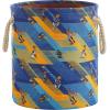 imageIdea Nuova PJ Mask 3 Piece Multi Size Fabric Nestable Toy Storage Basket Set with Rope Carry HandlesSpace Jam