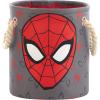 imageIdea Nuova PJ Mask 3 Piece Multi Size Fabric Nestable Toy Storage Basket Set with Rope Carry HandlesSpiderman