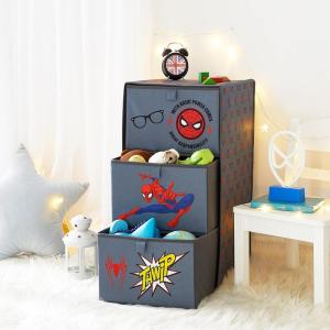 imageIdea Nuova PJ Mask 3 Drawer Soft Storage Unit with Poly Canvas FrameSpiderman